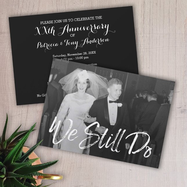 50th Wedding Anniversary with Photo - We Still Do Invitation (Creator Uploaded)