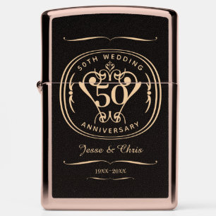 50th Wedding Anniversary Zippo Lighter