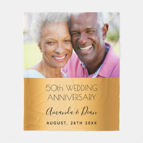 50th wedding gold anniversary custom photo