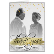 50th Wedding Gold Heart Thank You | Photo at Zazzle