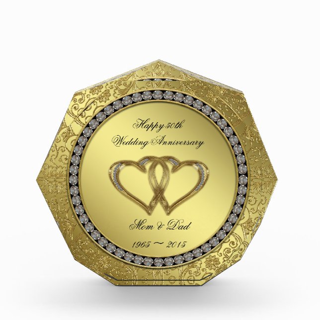 50th Wedding Photo Anniversary Award (Front)