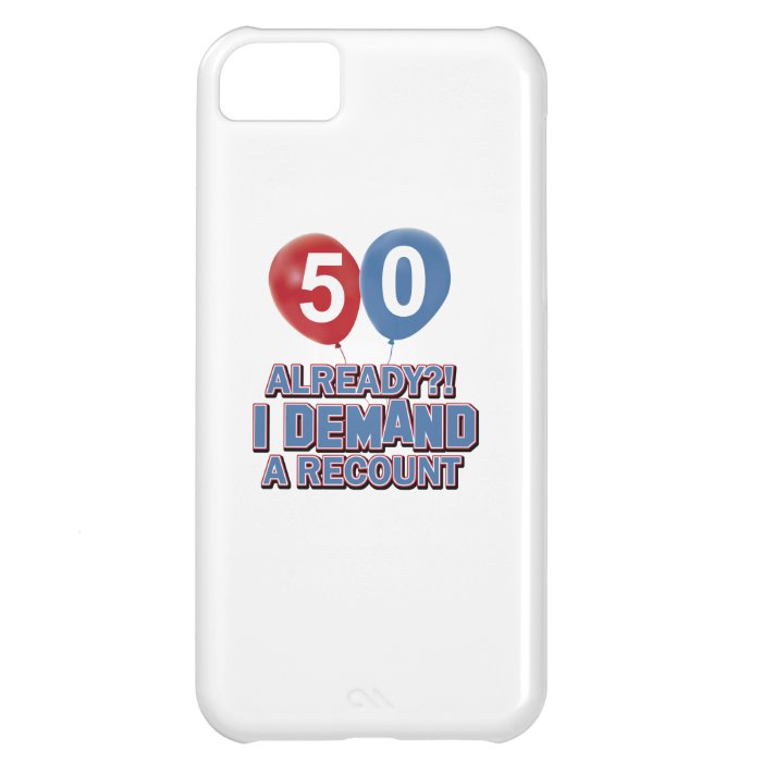 50th year birthday designs iPhone 5C covers