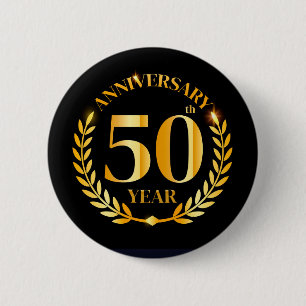 50Th years Anniversary Button