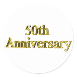 50thanniversary17t classic round sticker