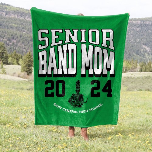 50x60 School Band Senior Mom Stadium Fleece Blanket