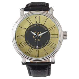 50yrs Retirement or Anniversary Personalized Watch