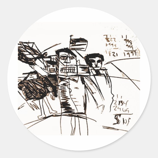 5103 CLASSIC ROUND STICKER (Front)
