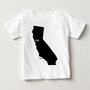 510 Area Code, California, Bay Area Baby T-Shirt