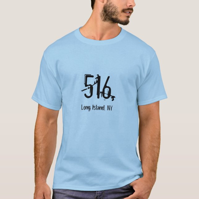516, Long Island, NY T-Shirt (Front)