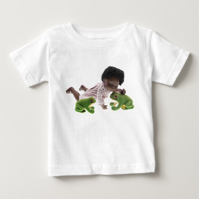 519 Sasha Cara Black Baby Baby T-Shirt (Front)