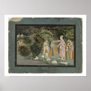 51.207/28 Nanda asking Radha to escort Krishna hom Poster