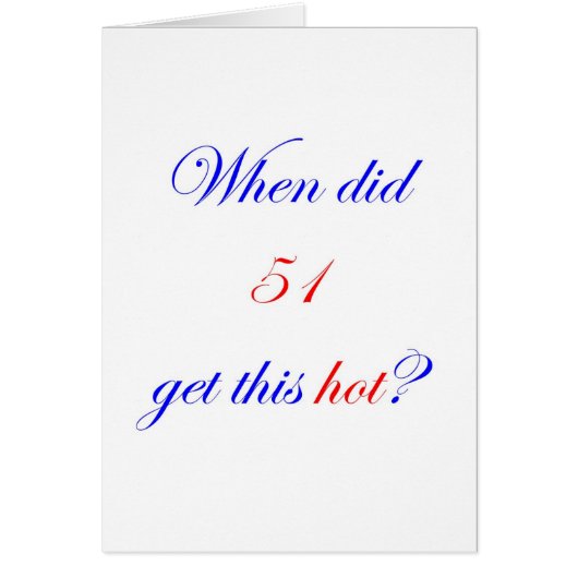51 Hot Cards (Front)
