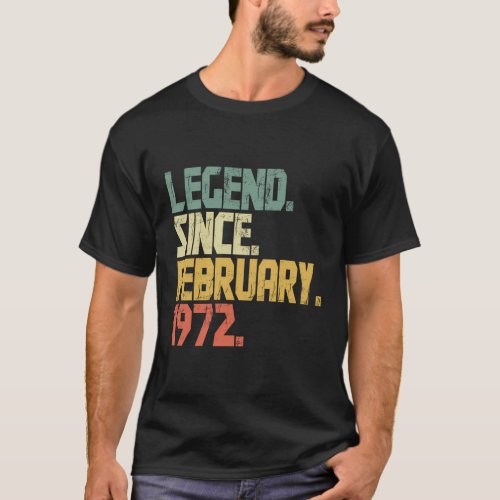 51 Legend Since February 1972 T_Shirt