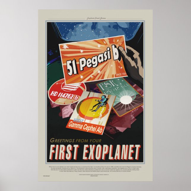 51 Pegasi b Tour - Exoplanet Travel Bureau Poster (Front)