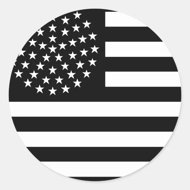 51 Star US Flag Classic Round Sticker | Zazzle