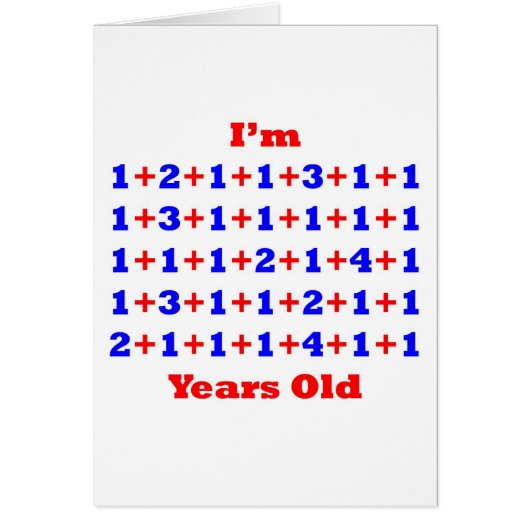 51 Years old! Cards (Front)