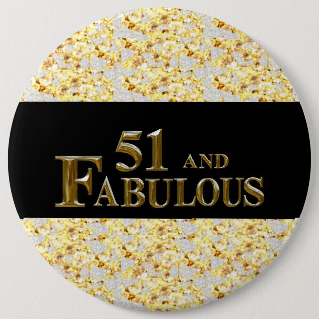 51st Birthday  Button (Front)