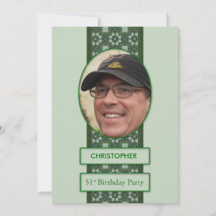 51st Birthday Party Invitation Add a Picture and