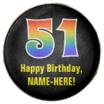 [ Thumbnail: 51st Birthday - Rainbow Spectrum Pattern Number 51 ]