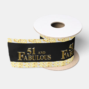 51st Birthday  Satin Ribbon