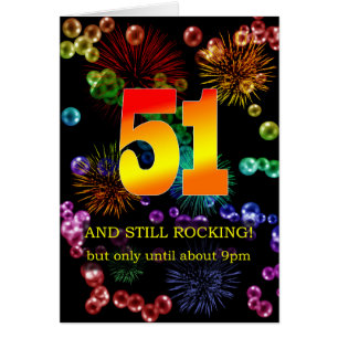 51st Birthday Still Rocking Cards