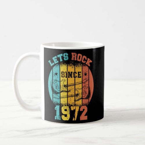 51st Birthday Vintage 1972 Retro 51 Years old Guit Coffee Mug