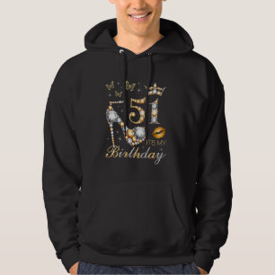 51st It's My Birthday Party 51 Years Old 51st B-da Hoodie