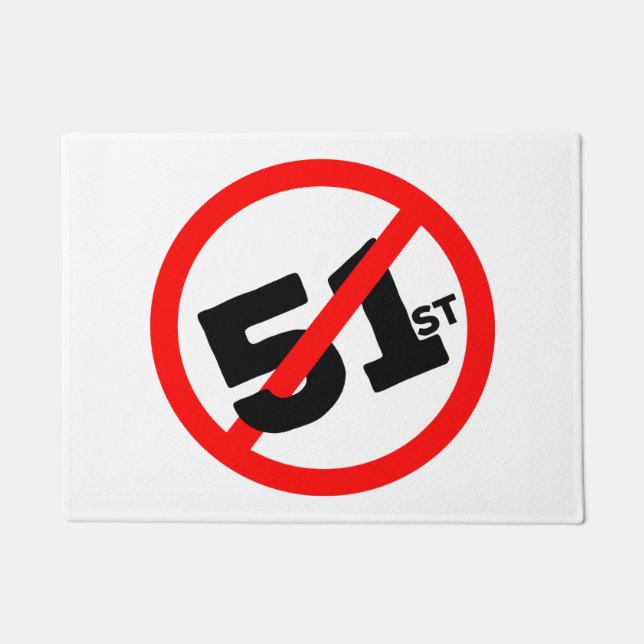 51st State No Way Doormat (Front)