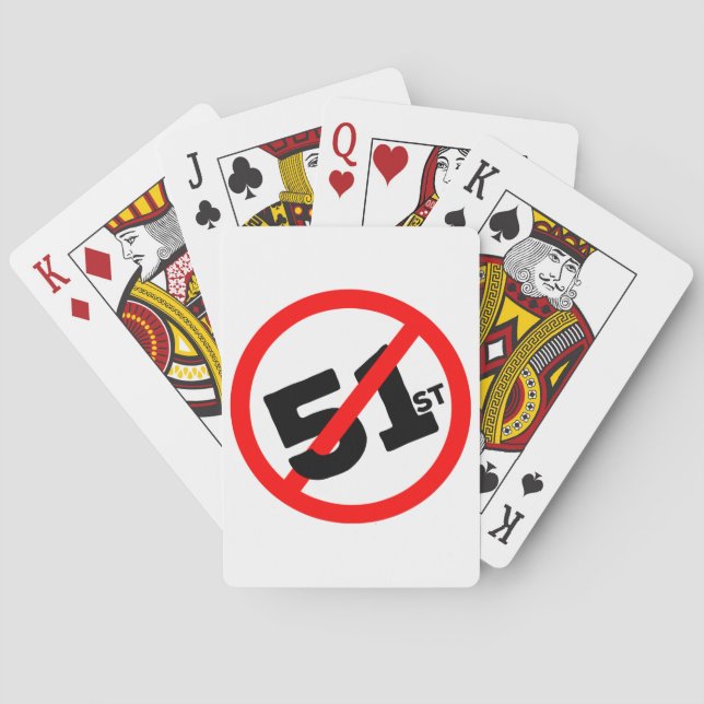 51st State No Way Poker Cards (Back)