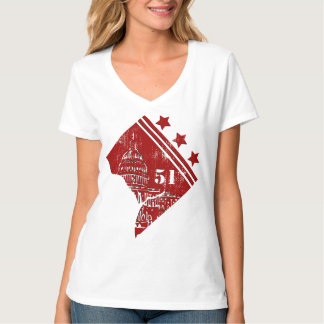 51st - State of Washington DC Flag Borderline T-Shirt