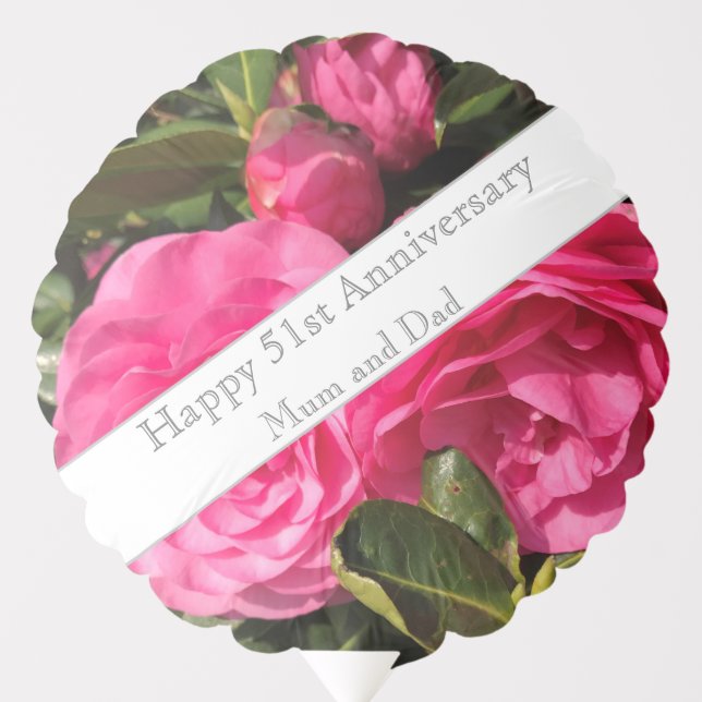 51st Wedding Anniversary Balloon (Front)