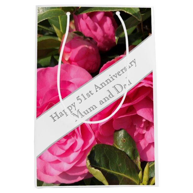 51st Wedding Anniversary  Medium Gift Bag (Front)