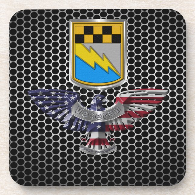 525 Military Intelligence Brigade “Airborne” Beverage Coaster (Front)