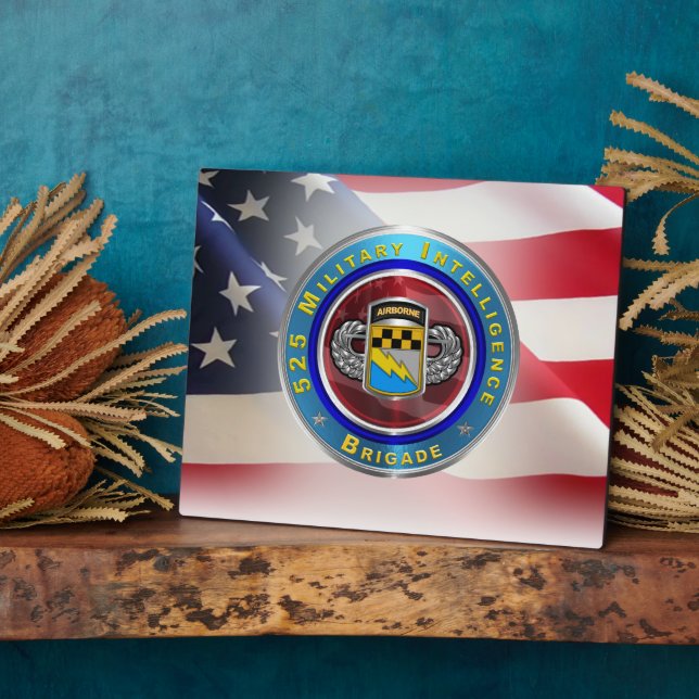 525 Military Intelligence Brigade “Airborne” Plaque (Side)