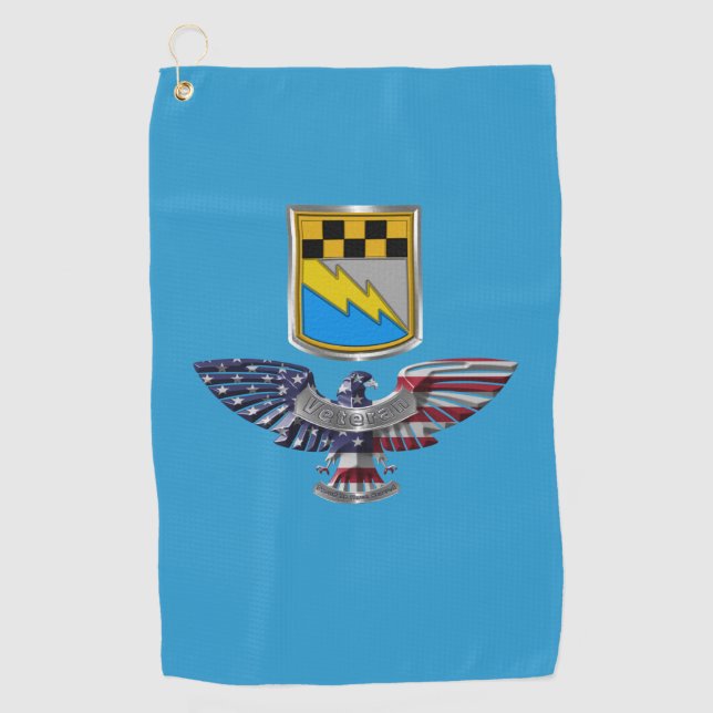 525 Military Intelligence Brigade Eagle Golf Towel (Front)