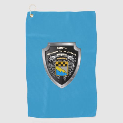 525 Military Intelligence Brigade Shield Golf Towel