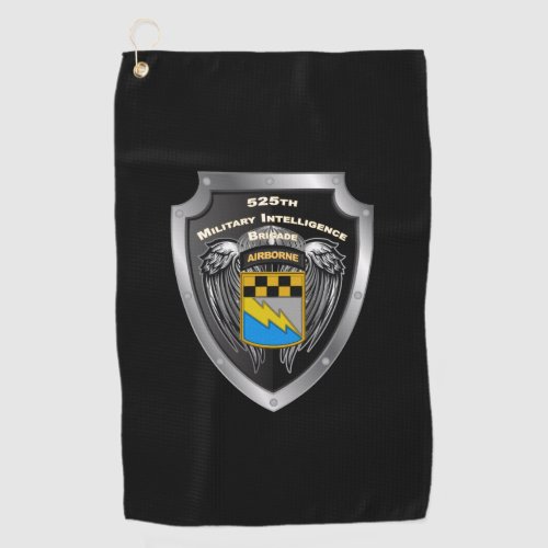 525 Military Intelligence Brigade Shield Golf Towel
