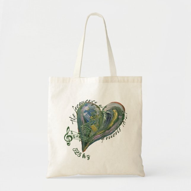 528 hz love scripture T-Shirt Tote Bag (Front)