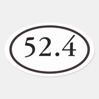 52.4 OVAL STICKER