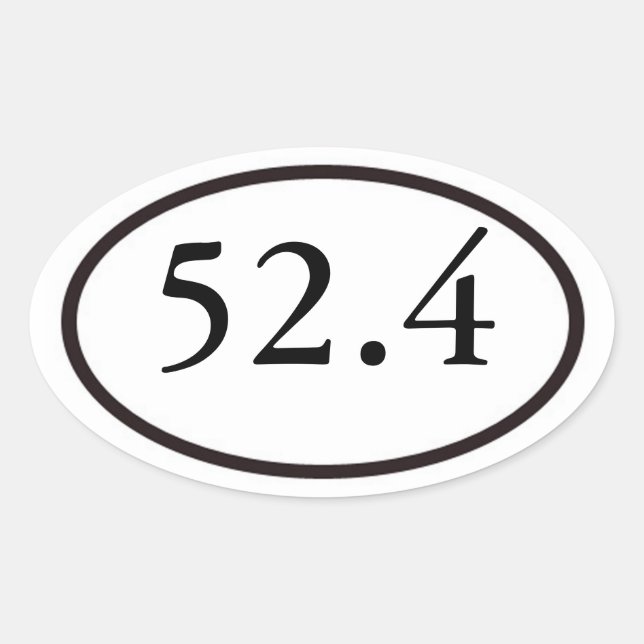 52.4 OVAL STICKER (Front)