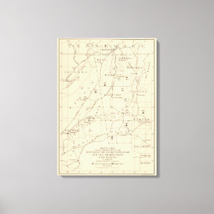 52 Center Negro population 1880-1900 Canvas Print