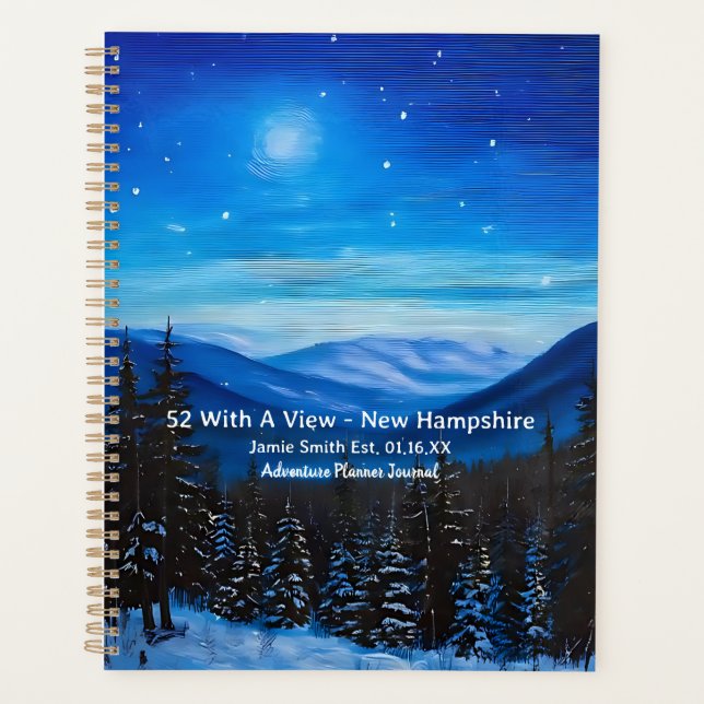 52 With A View New Hampshire Mountain Peaks Summit Planner (Front)