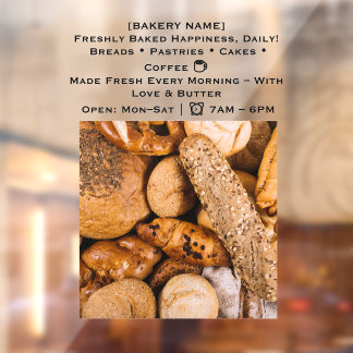 52" x 72" Baker Window Cling 