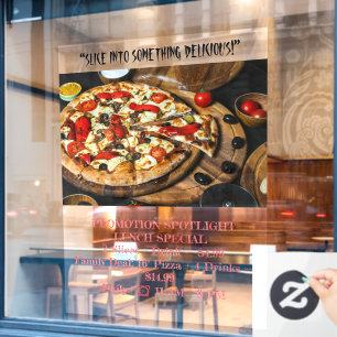 52" x 72" Pizza Place Window Cling