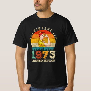 52 Year Old Bday 1973 Vintage 52nd Birthday Women T-Shirt