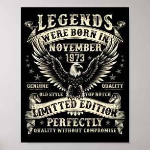 52 Year Old Bday For Men 52nd Birthday November 19 Poster