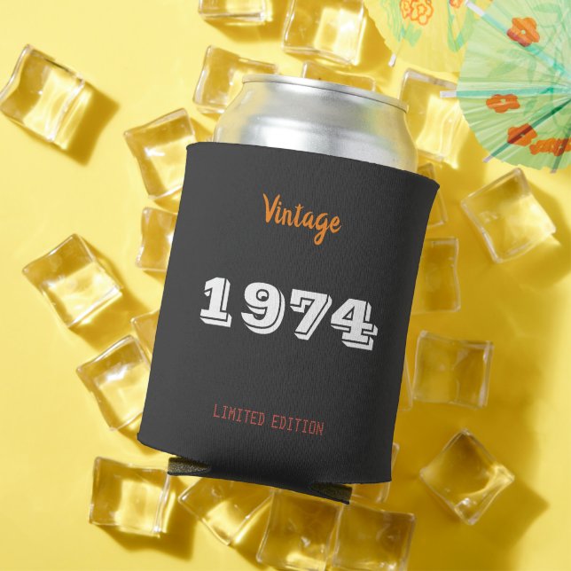 52nd Birthday Can Cooler – Vintage 1974 Limited (In Situ Summer)