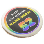 [ Thumbnail: 52nd Birthday: Colorful Rainbow # 52, Custom Name ]