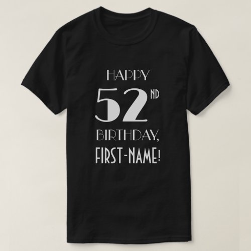 52nd Birthday Party _ Art Deco Inspired Look Shirt