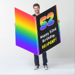 [ Thumbnail: 52nd Birthday: Rainbow Spectrum # 52, Custom Name Card ]